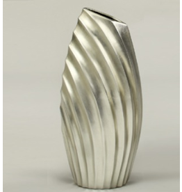 Artmax Silver Contemporary Vase 23 inches