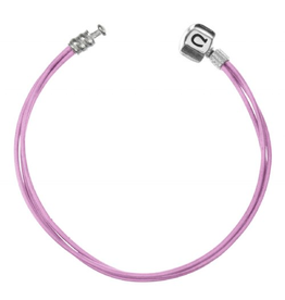 Chamilia Bracelet 6.0 inch Leather Sterling Silver BLP-0 Pink