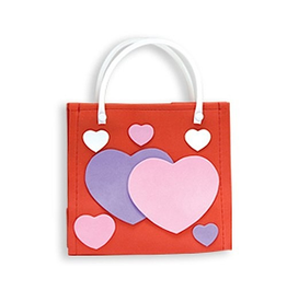 DMM Gifts Valentine's Gift Bag Tote Heart Tote Bag