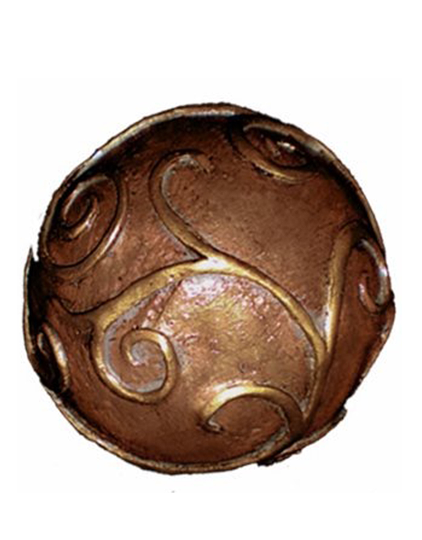 Serpentine Sphere II Gold-Brown 6 inch DIA