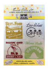 Funmade Kitchen Art 12 Self Adhesive Decals - Diner Signs
