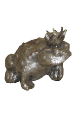Silver Frog Prince Figurine 4x3 inch