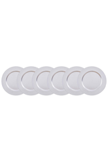Darice Charger Plates Pack of 6 Plastic Metallic Silver Chargers