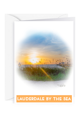 Charles W Blank Note Gift Card Holder Lauderdale-By-The-Sea Pier I