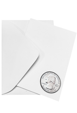 By The Seas-N Greetings Blank Note Card - Cash - Gift Card Holder - Blue Fish I