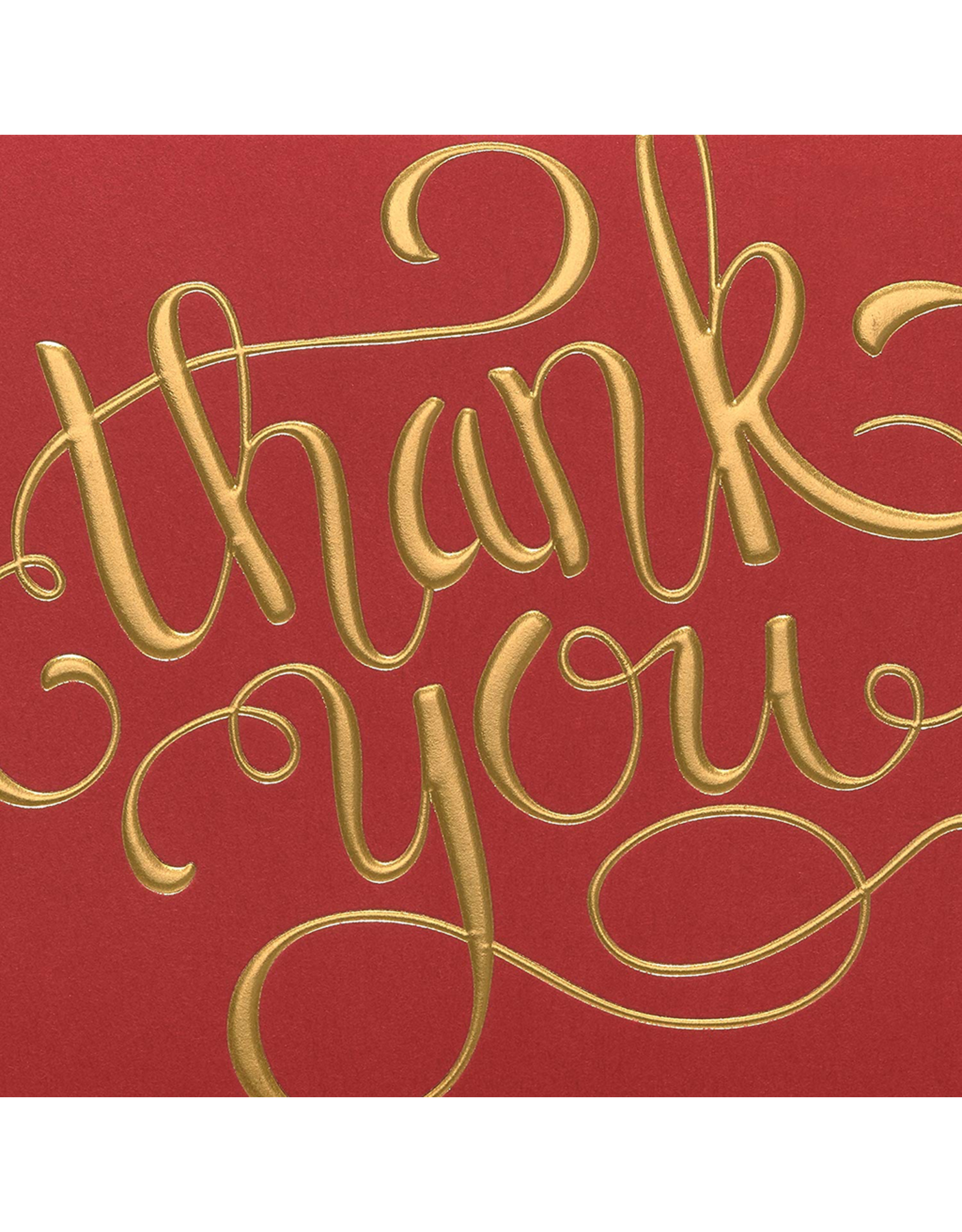 PAPYRUS® Boxed Cards Thank You Gold Foil on Red 12pk