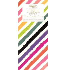 Caspari Gift Tissue Paper 4 Sheets Rainbow Stripe