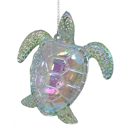 Kurt Adler Iridescent Acrylic Sea Turtle Ornament