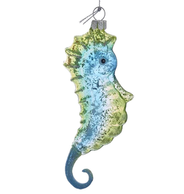 Kurt Adler Multi Color Glass Seahorse Ornament 5.25 inch - GB