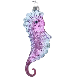 Kurt Adler Multi Color Glass Seahorse Ornament 5.25 inch - PB