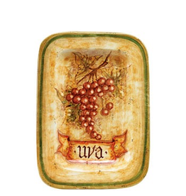 Botanica Rectangular Red Grapes Wall Plate