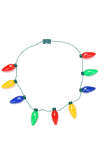 Lotsa LITES! Jumbo Flashing Christmas Holiday Lights Necklace Lotsa Lights