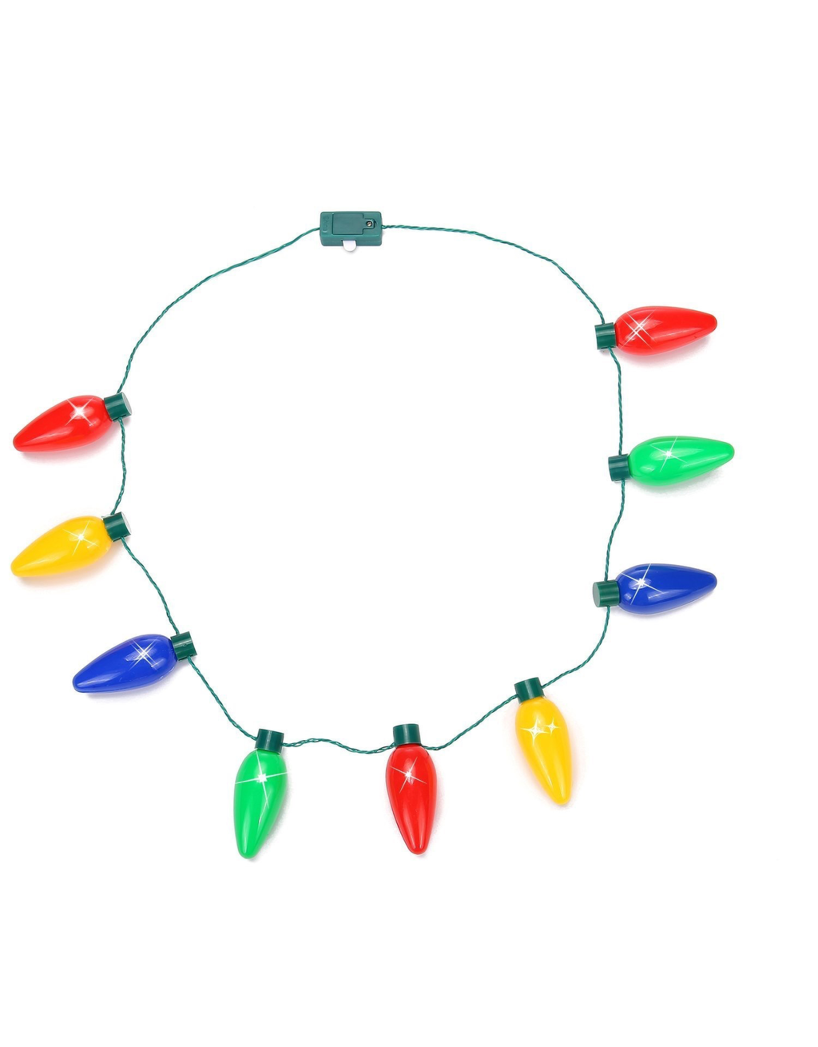 Lotsa LITES! Jumbo Flashing Christmas Holiday Lights Necklace Lotsa Lights