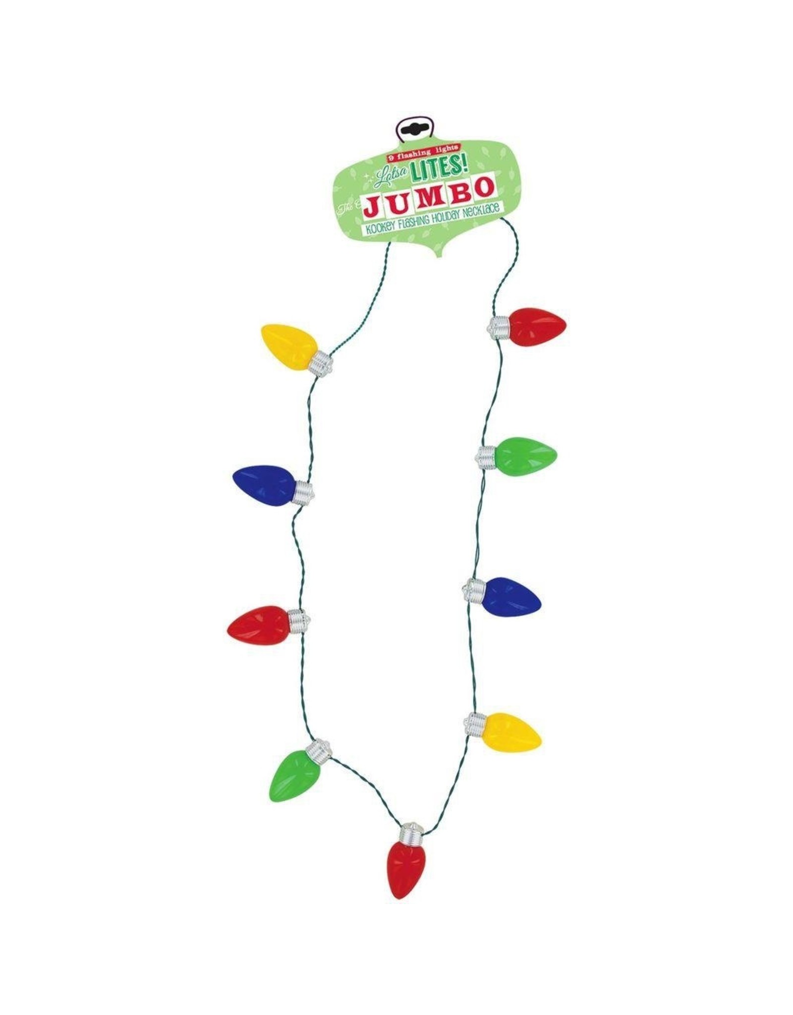 Lotsa LITES! Jumbo Flashing Christmas Holiday Lights Necklace Lotsa Lights