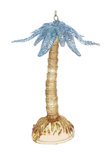 Kurt Adler Acrylic Palm Tree Christmas Ornament 5.5 inch - Blue