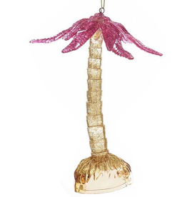 Kurt Adler Acrylic Palm Tree 5.5 inch - Pink