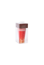 PAPYRUS® Paper Party Cups 8pk - Simple Gold Dot on Red