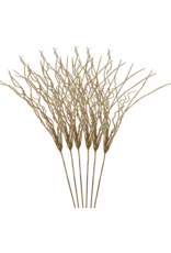 Kurt Adler Christmas Flowers Floral Gold Glittered Willow Spray Set of 6