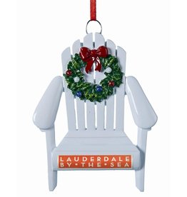 DIGS-N-GIFTS Lauderdale By The Sea Adirondack Chair Souvenir Ornament