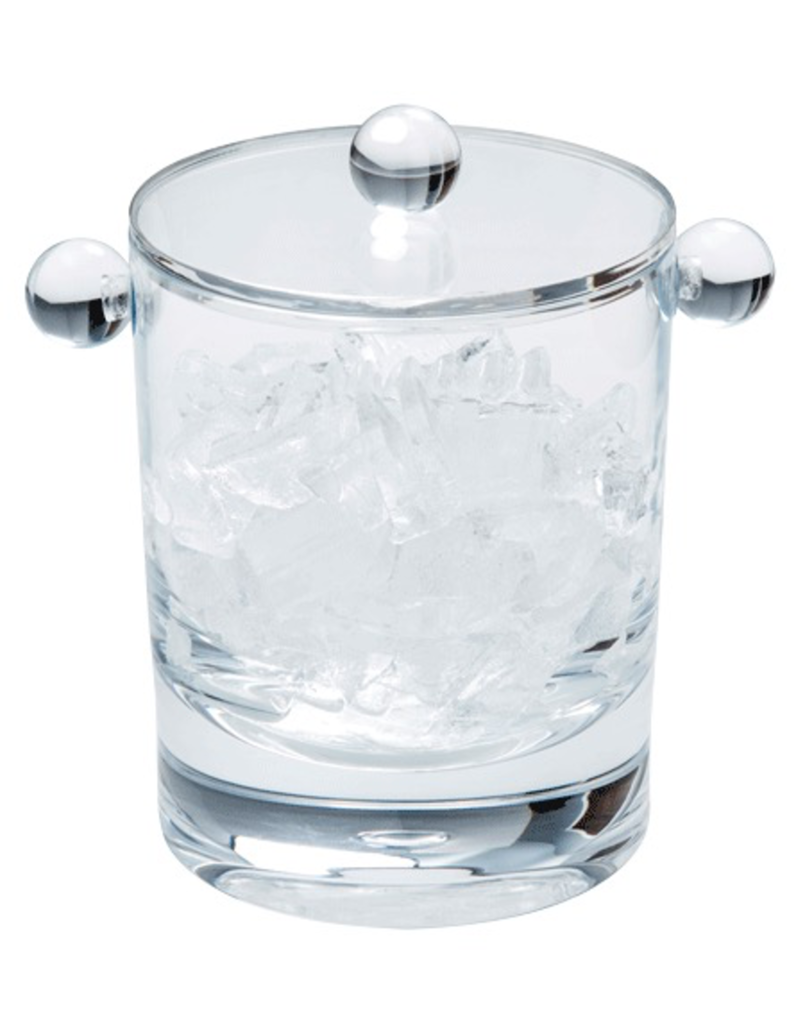 Caspari Acrylic Ice Bucket & Lid 60oz in Crystal Clear