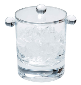 Caspari Acrylic Ice Bucket & Lid 60oz in Crystal Clear