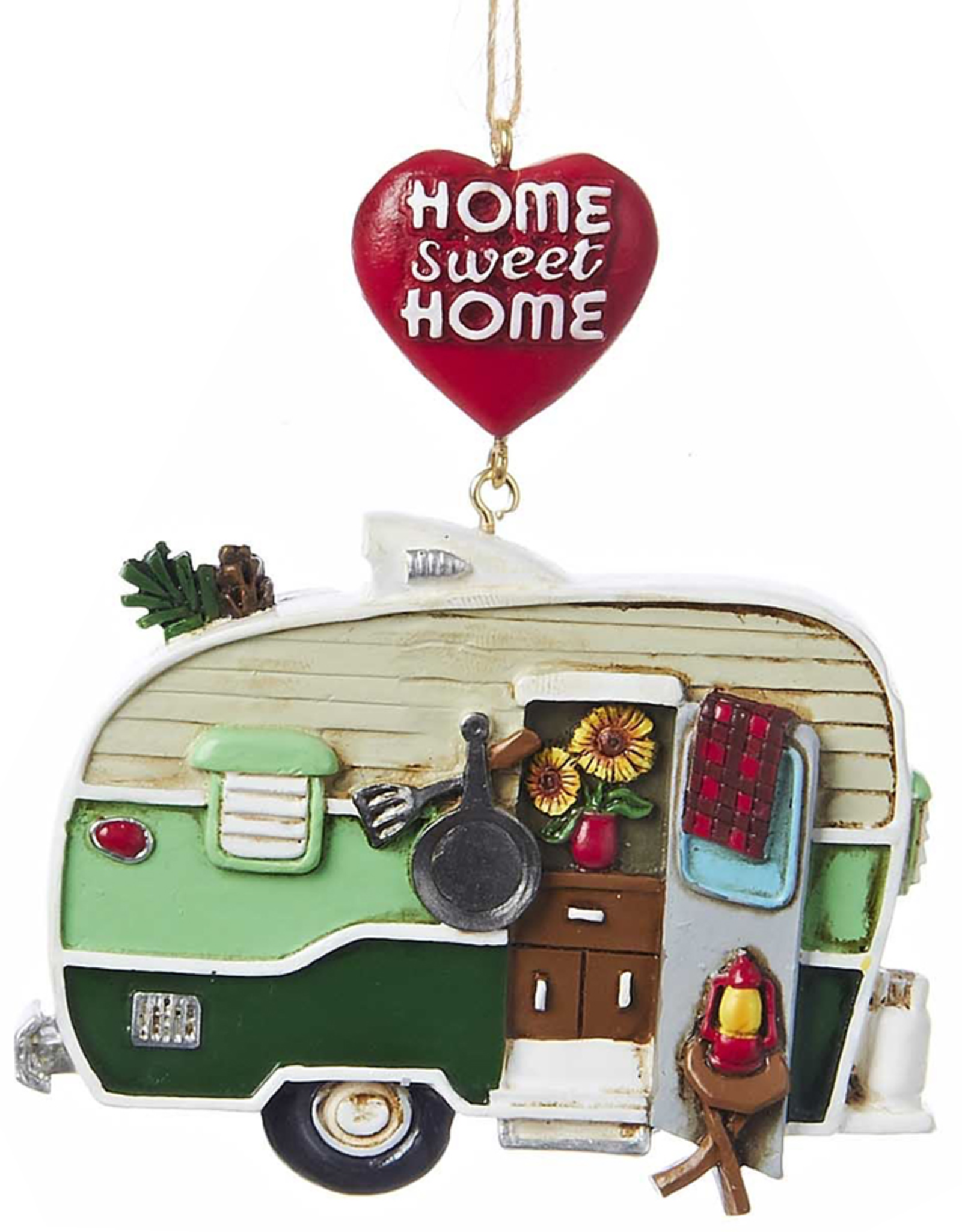 Kurt Adler Campers Camping Christmas Ornament - Home Sweet Home