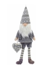 Kurt Adler Gnome Ornament w Heart Sign Gnome Is Where The Heart Is