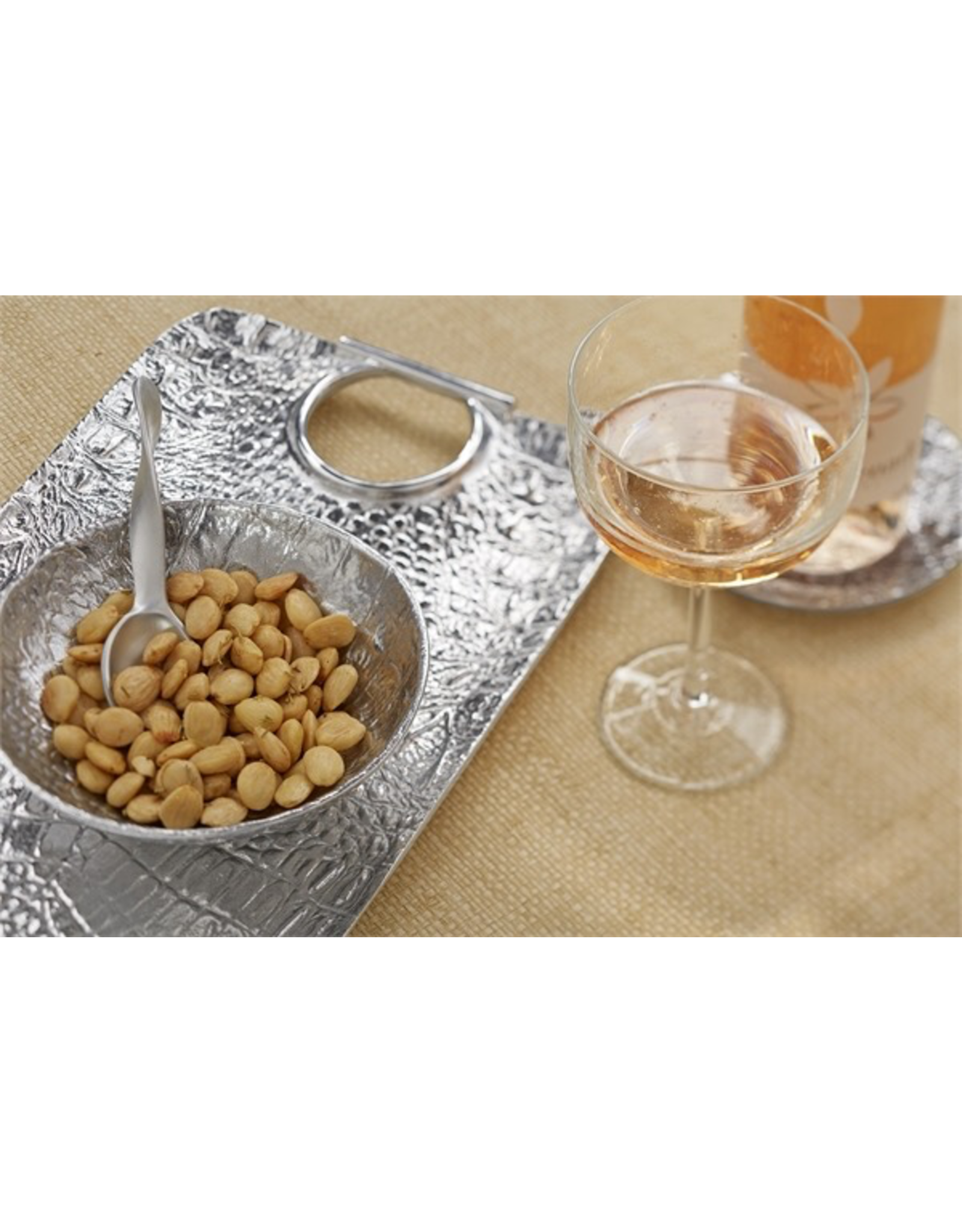 Mariposa Croc Ring Dish Nut Bowl w Textured Crocodile Skin Pattern