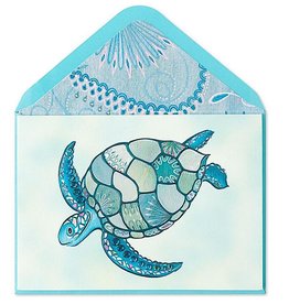 PAPYRUS® Blank Card Mosaic Sea Turtle With Gems