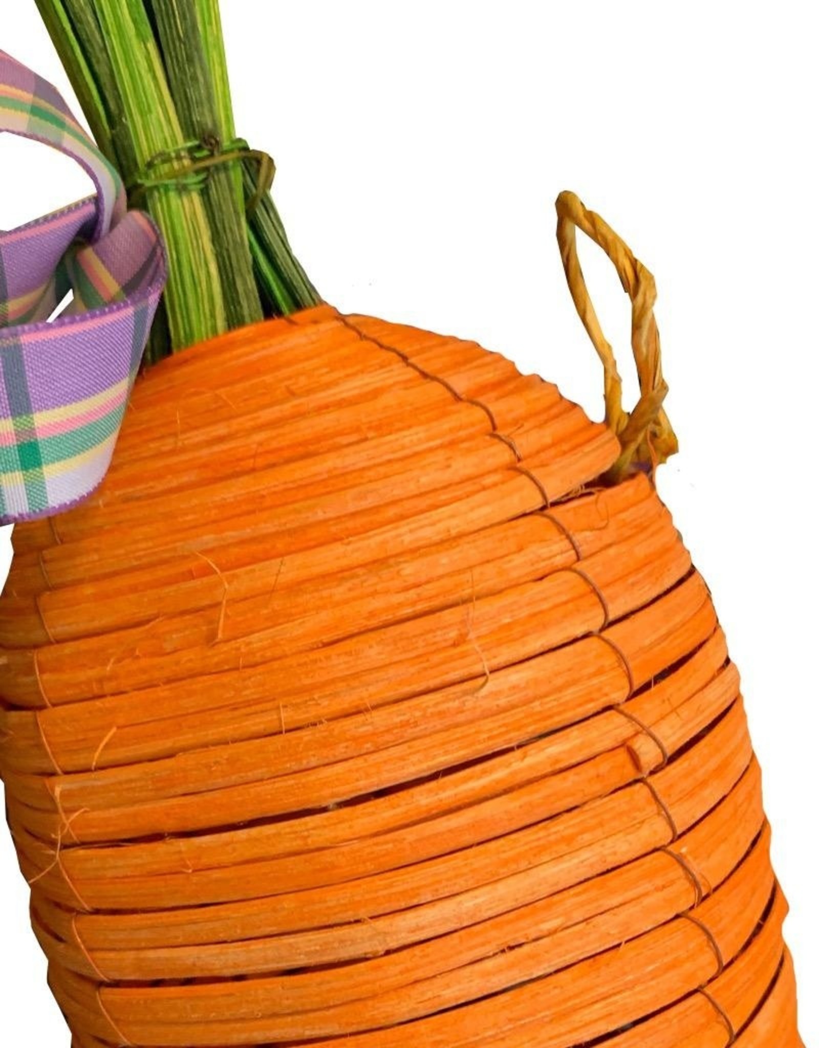Digs Carrot Decoration Large Rattan 2 Tone Carrot 24l Inches Digs N Gifts