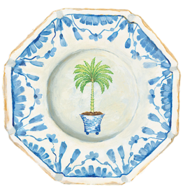 Caspari Hard Die-Cut Placemat Palm China 1ct