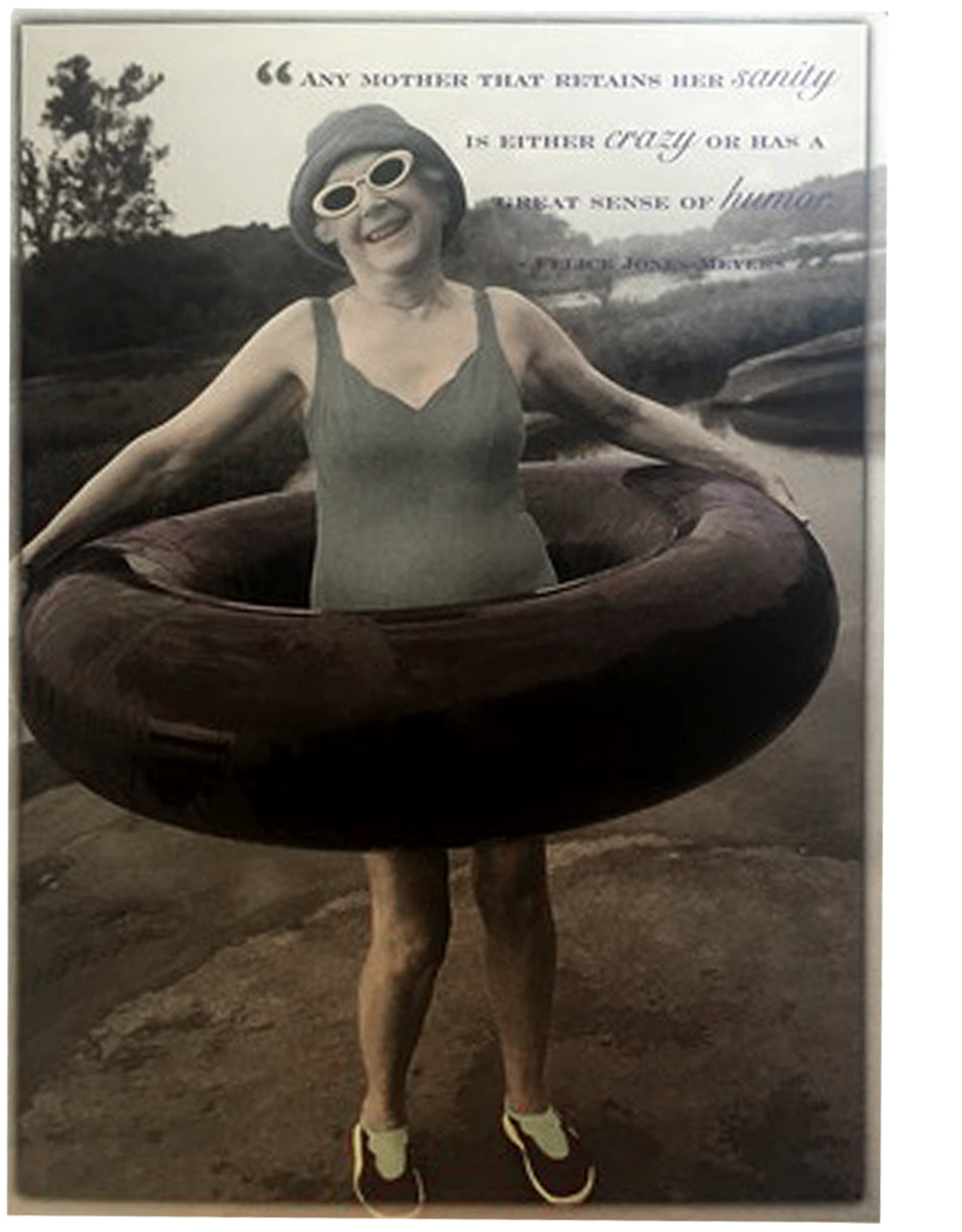 Mothers Day Card Mom In Swimsuit With Inner-Tube