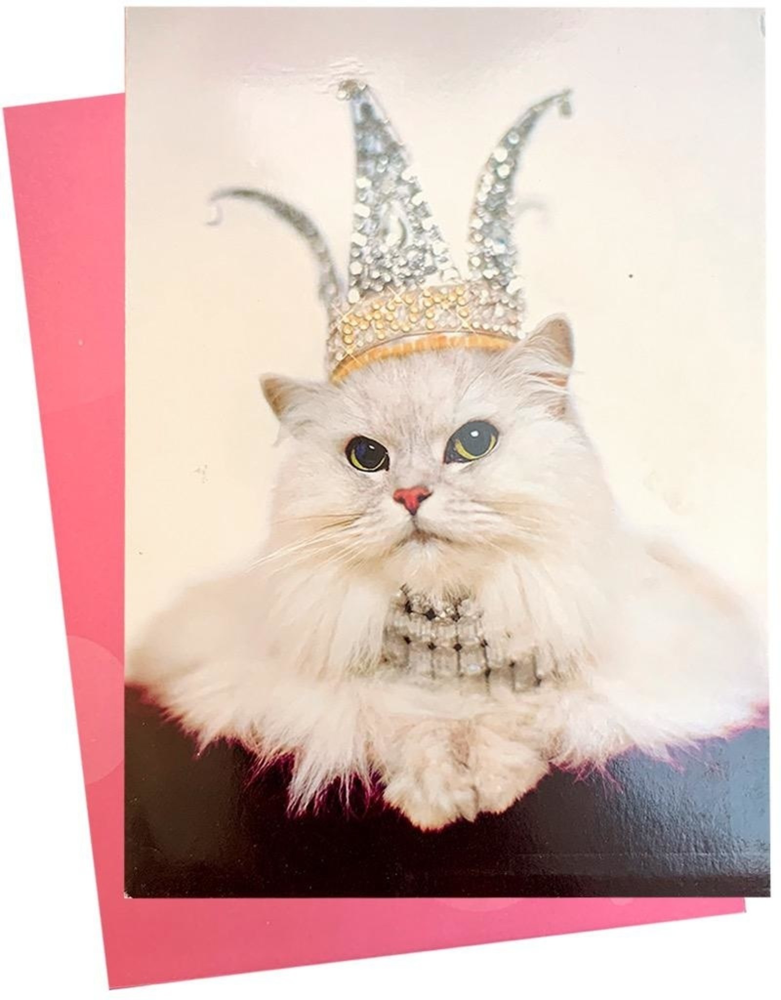 Avanti Mothers Day Card Mom Rules Cat Wearing Mom Crown