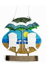 Kurt Adler Beach Chair Christmas Ornament For Personalization