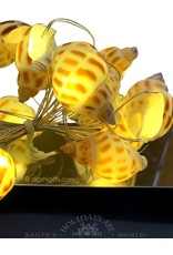 Kurt Adler Shell Fairy Lights 20 Light Set Battery-Operated Babylon Shells
