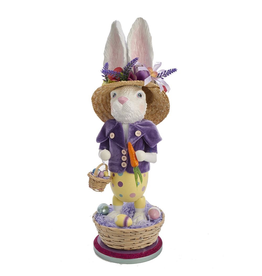 Kurt Adler Hollywood Nutcracker Easter Bunny Nutcracker 20.5 inch