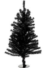 Kurt Adler Black Christmas Tree 18 inch Un-Lit Miniature Black Tree