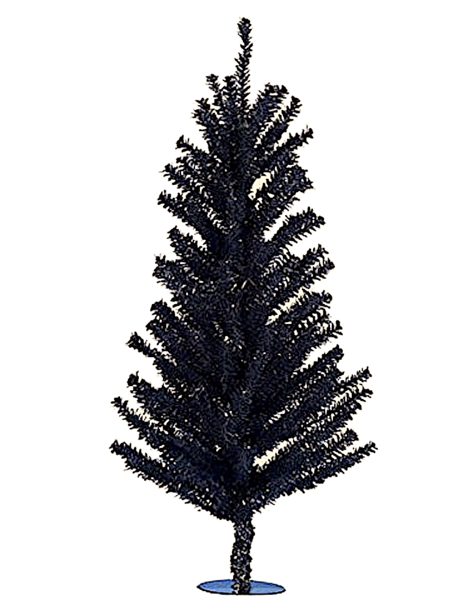 Kurt Adler Black Christmas Tree 18 inch Un-Lit Miniature Black Tree