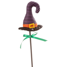 Darice Halloween Picks Witch Hat Pick 4x16 inch Purple Stripes