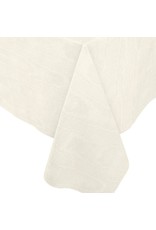 Caspari Moire Printed Paper Linen Table Covers In Ivory