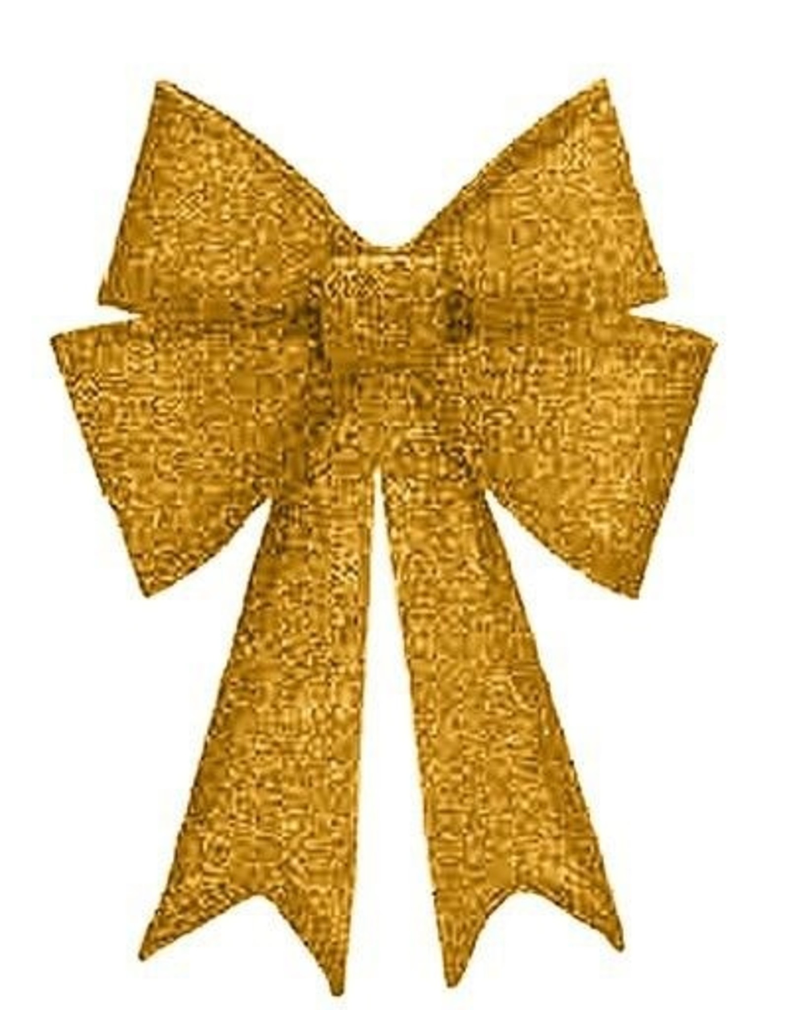 Shimmering Gold Glitter Fabric Mesh Bow XLG 23.5in