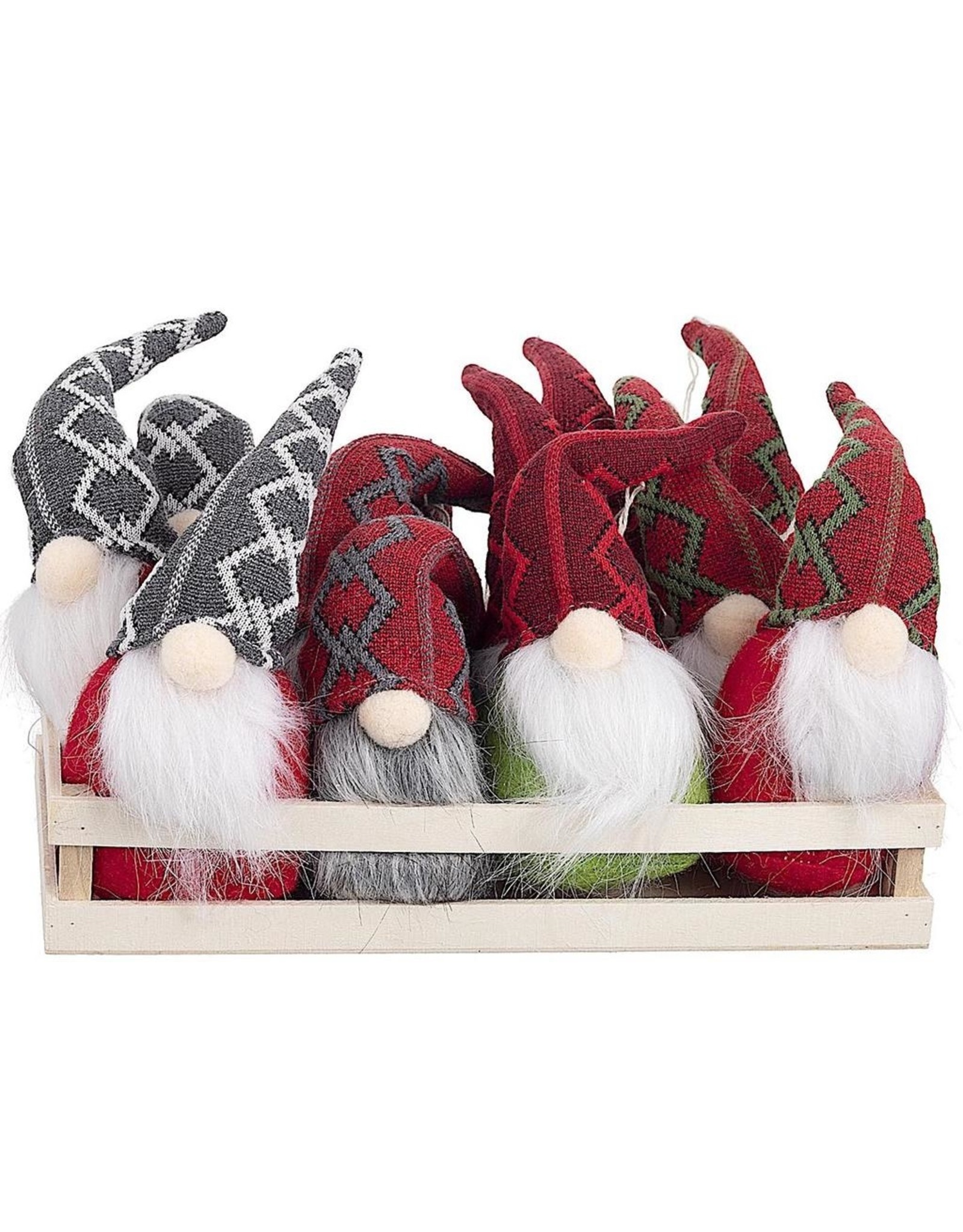 Darice Christmas Gnomes Ornament 7.87H Red Hat On Red Body