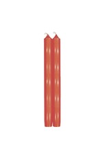Caspari Crown Candles Tapers 10 inch 2pk Spice Red
