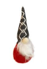 Darice Christmas Gnomes Ornament 7.87H Gray Hat On Red Body