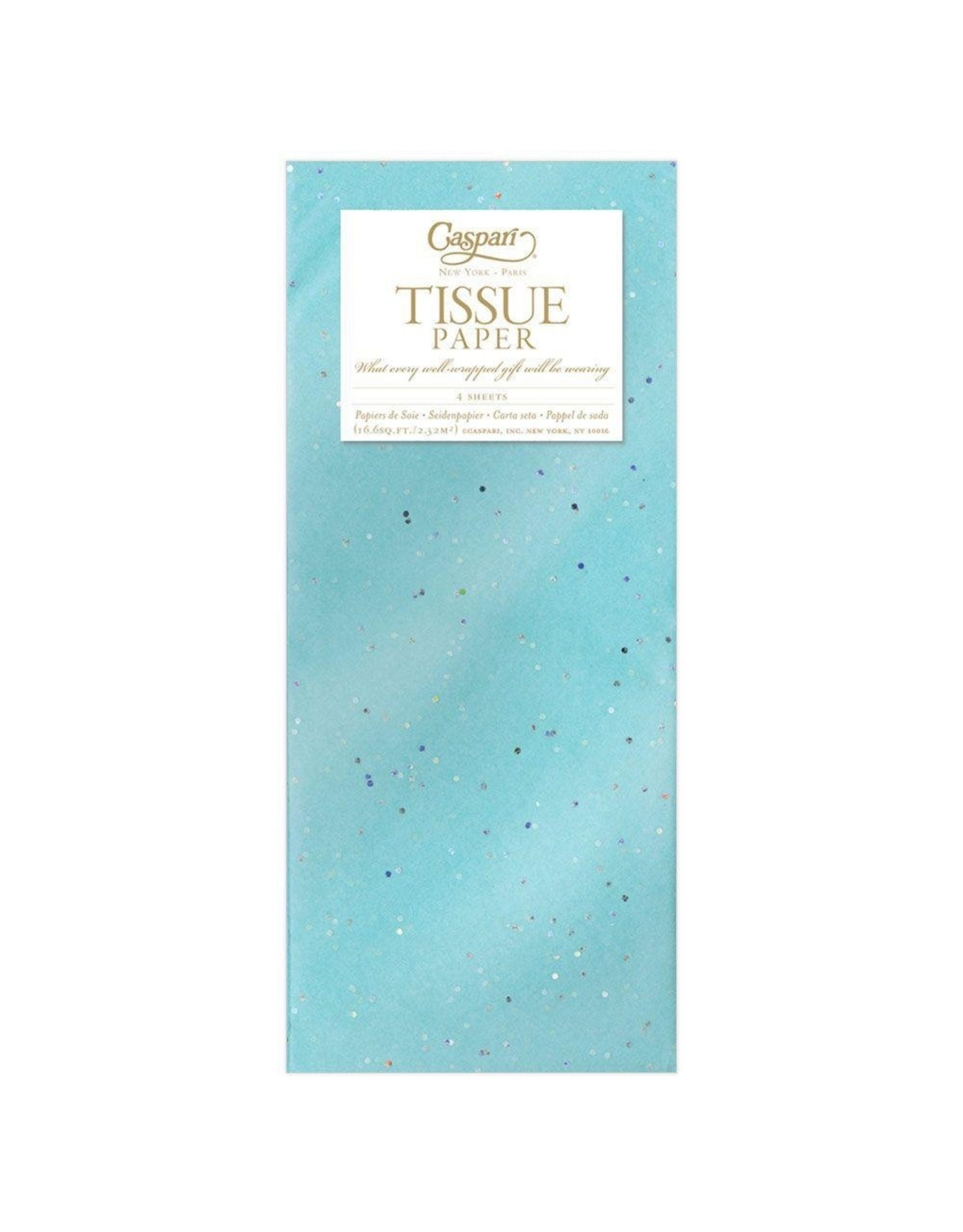 Caspari Gift Tissue Paper 4 Sheets Blue Gemstone