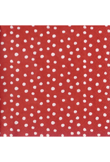 Caspari Paper Cocktail Napkins 20pk Small Dots Red