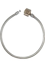 Chamilia Snap Bracelet Sterling Silver With Gold Snap