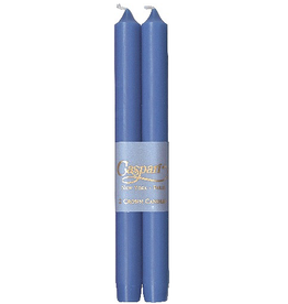 Caspari Crown Candles Tapers 10 inch 2pk Parisian Blue