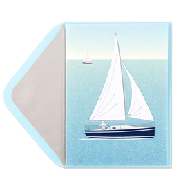 PAPYRUS® Birthday Card Handmade Sailboat