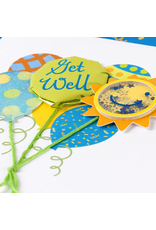 PAPYRUS® Get Well Card Green and Blue Cheery Balloons